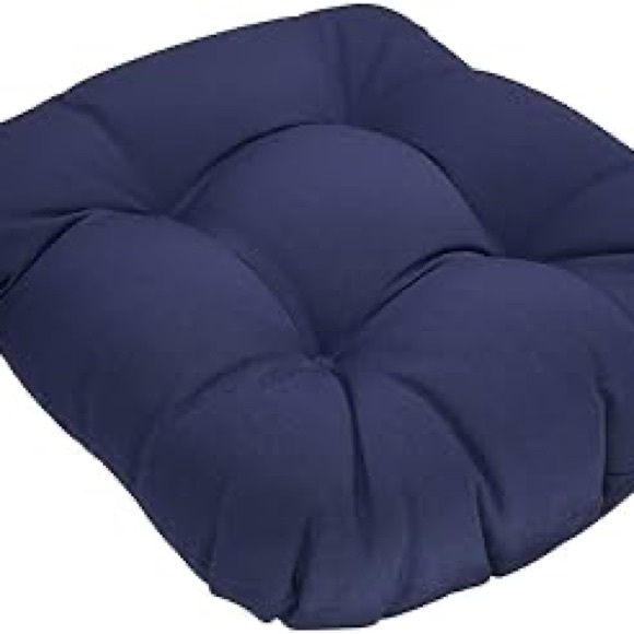 New Indoor Outdoor Tufted Seat Cushions for Patio Furniture - Picture 1 of 5